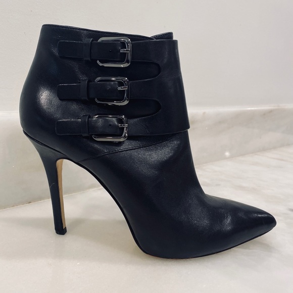 Michael Kors Leather Heel Booties 8 - Picture 2 of 7